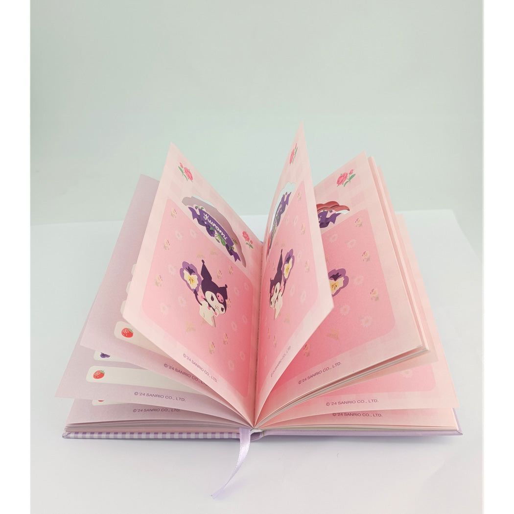 MINISO SANRIO CHARACTERS COLLECTION 36K HOLLOWED HARDCOVER BOOK ( KUROMI, 96 SHEETS ) ( PDQ ) 2018006110102 HARDCOVER MEMO BOOK