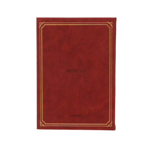 MINISO HARRY POTTER COLLECTION GRYFFINDOR PU HARDCOVER BOOK WITH STRIPED EDGES ( 208 SHEETS ) 2018011110104 HARDCOVER MEMO BOOK