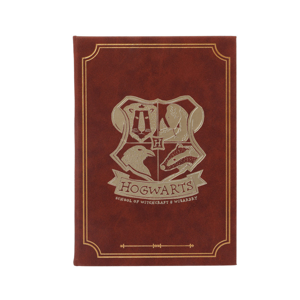 MINISO HARRY POTTER COLLECTION HOGWARTS PU HARDCOVER BOOK WITH STRIPED EDGES (208 SHEETS) 2018011310108 HARDCOVER MEMO BOOK