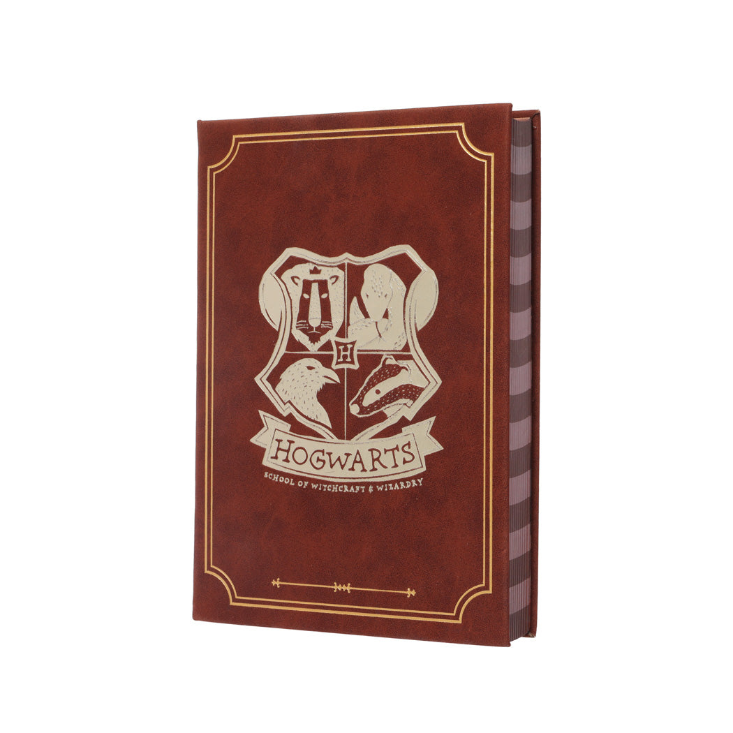 MINISO HARRY POTTER COLLECTION HOGWARTS PU HARDCOVER BOOK WITH STRIPED EDGES (208 SHEETS) 2018011310108 HARDCOVER MEMO BOOK