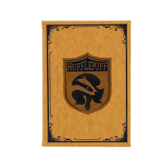MINISO HARRY POTTER COLLECTION HUFFLEPUFF PU HARDCOVER BOOK WITH STRIPED EDGES (208 SHEETS) 2018011410105 HARDCOVER MEMO BOOK