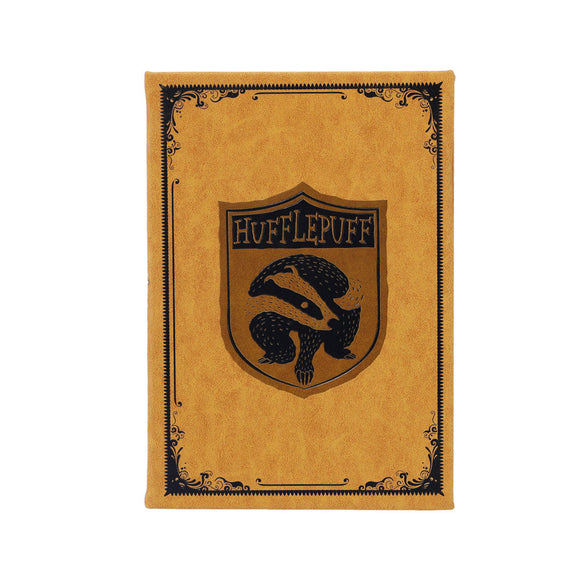 MINISO HARRY POTTER COLLECTION HUFFLEPUFF PU HARDCOVER BOOK WITH STRIPED EDGES (208 SHEETS) 2018011410105 HARDCOVER MEMO BOOK