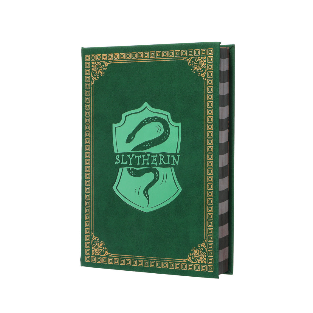 MINISO HARRY POTTER COLLECTION SLYTHERIN PU HARDCOVER BOOK WITH STRIPED EDGES (208 SHEETS) 2018011510102 HARDCOVER MEMO BOOK