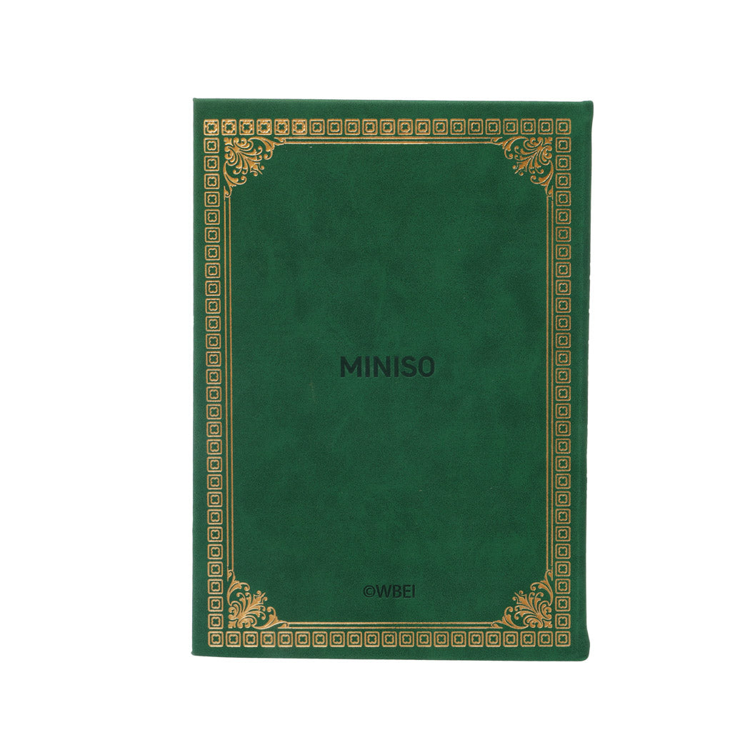 MINISO HARRY POTTER COLLECTION SLYTHERIN PU HARDCOVER BOOK WITH STRIPED EDGES (208 SHEETS) 2018011510102 HARDCOVER MEMO BOOK