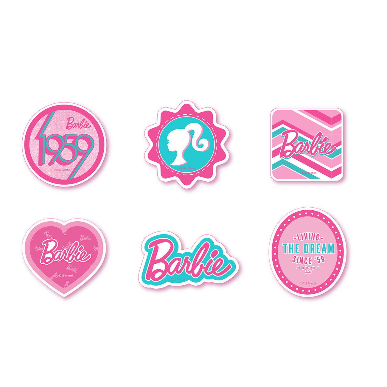 MINISO BARBIE SHINING COLLECTION LOLLIPOP ACRYLIC CLIP ( 6 ASSORTED MODELS ) PDQ 2018014510109 CREATIVE DIY