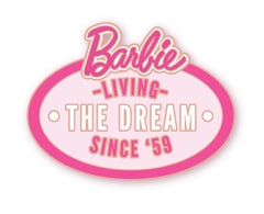 MINISO BARBIE SHINING COLLECTION GLITTER METAL BADGE ( D ) 2018014710103 CREATIVE DIY