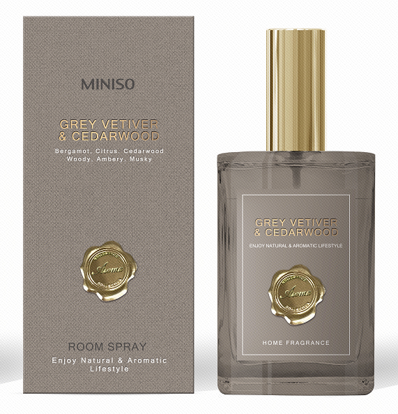 MINISO CLASSICAL SERIES ROOM SPRAY ( GREY VETIVER & CEDARWOOD ) 2018087713100 SCENT SPRAY