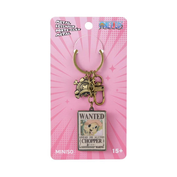 MINISO ONE PIECE CLASSIC COLLECTION METAL KEYCHAIN 2018163710108 FASHIONABLE ORNAMENTS