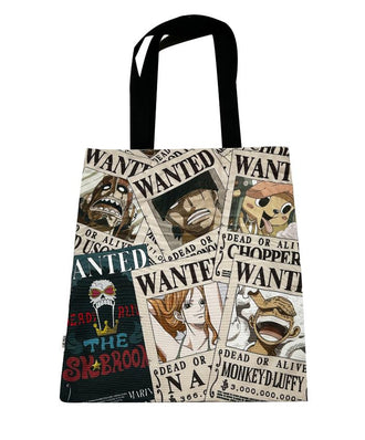 MINISO ONE PIECE CLASSIC COLLECTION ALL OVER PRINT FLAT SHOPPING BAG 2018167810101 GROCERY BAG