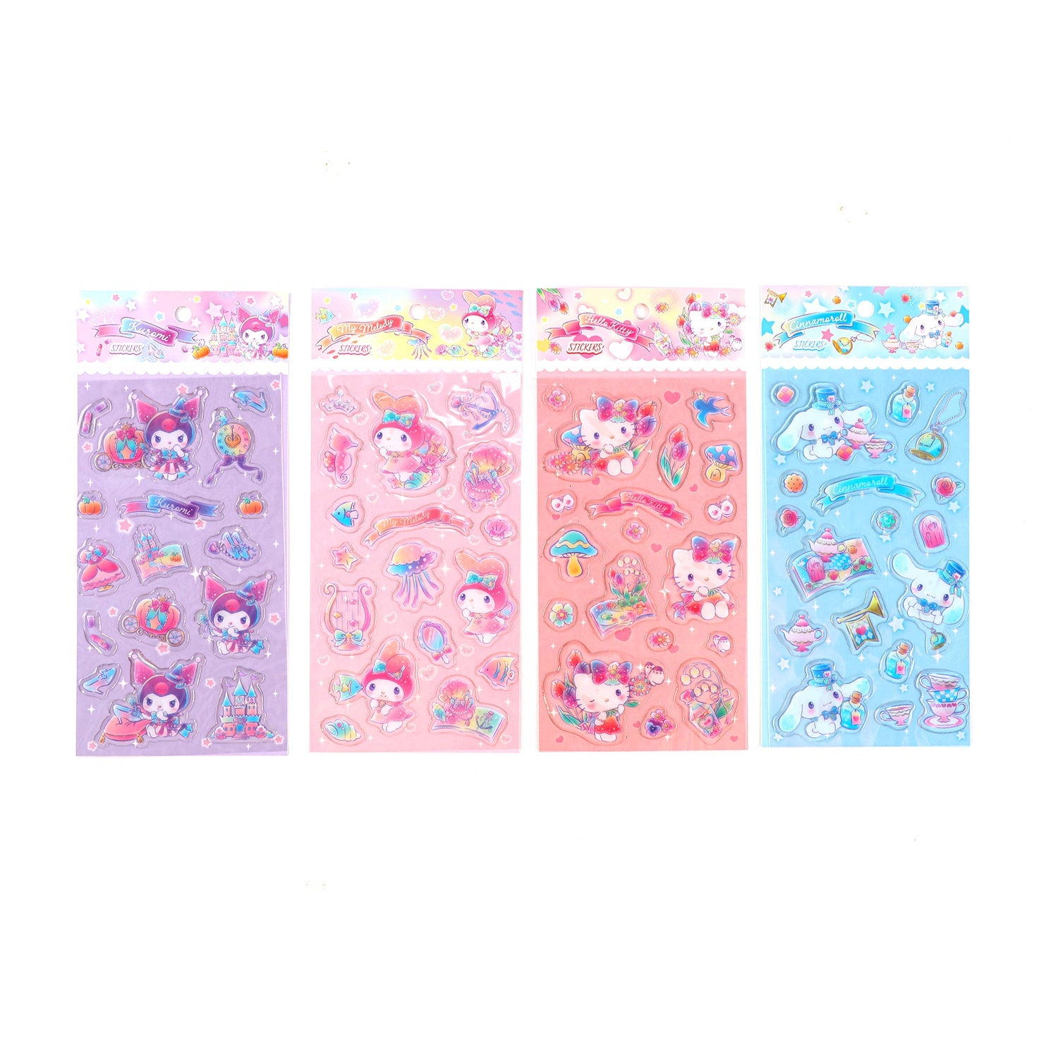 MINISO SANRIO CHARACTERS FANTASY COLLECTION EPOXY STICKERS ( 4 ASSORTED MODELS ) 2018191410100 CREATIVE DIY