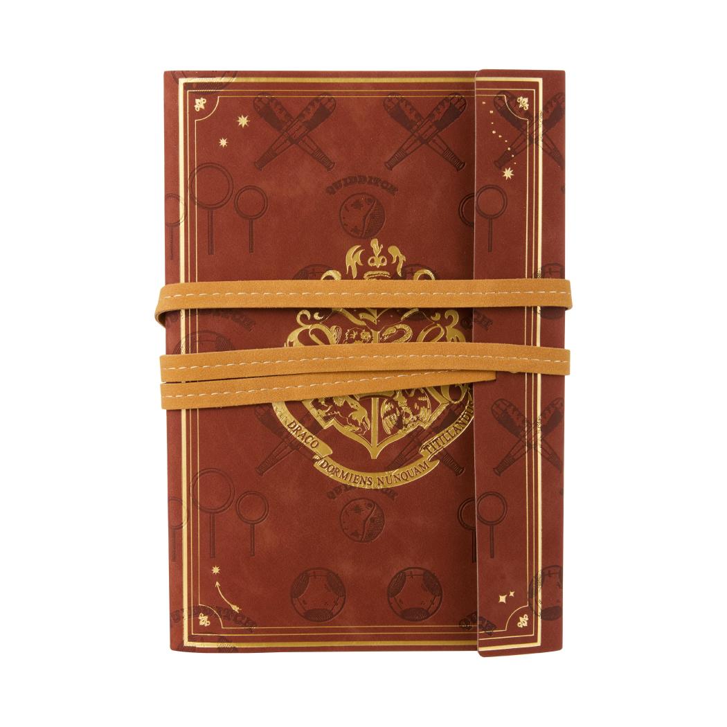 MINISO HARRY POTTER A5 PU GOLD-STAMP HARDCOVER BOOK WITH BAND ( 80 SHEETS ) 2018240710106 HARDCOVER MEMO BOOK