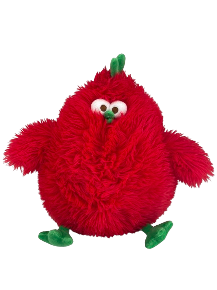 MINISO 12IN. RED MESSY HAIR DUNDUN PLUSH TOY 2018242210109 REGULAR PLUSH