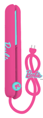 MINISO BARBIE SHINING COLLECTION MINI HAIR STRAIGHTENER MODEL: B101 ( EU PLUG ) ( DARK PINK ) 2018316710108 ELECTRIC HAIR STRAIGHTENER & HAIR CURLER