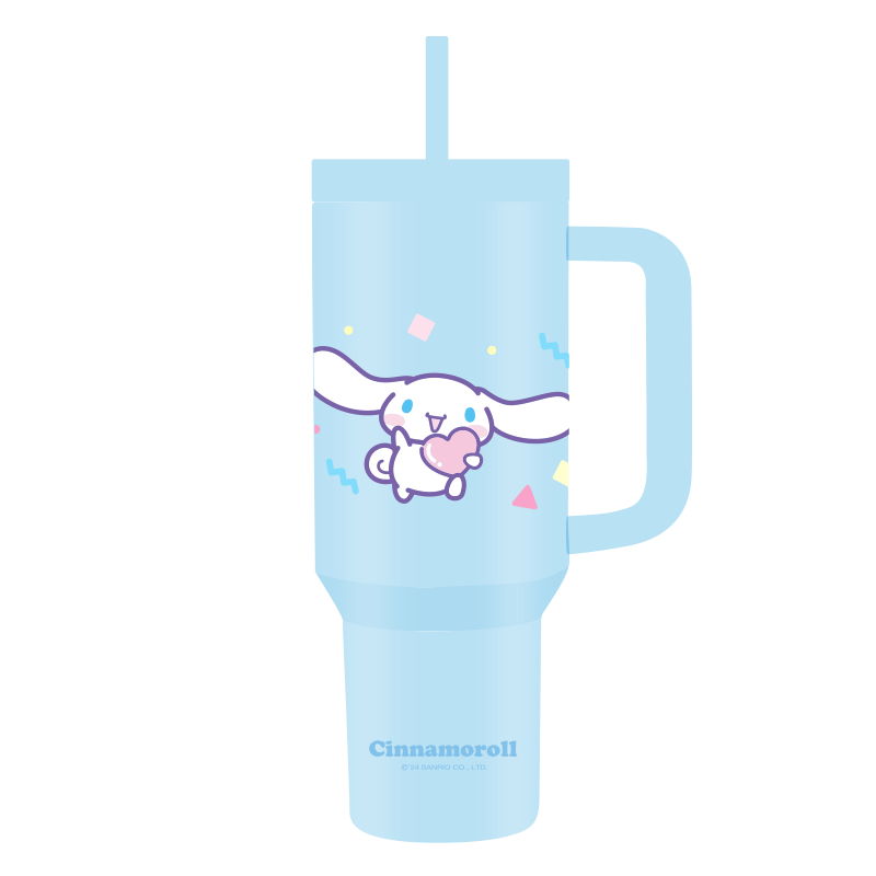 MINISO CINNAMOROLL DOUBLE WALL STEEL TUMBLER WITH STRAW 1200ML 2018488813102 PLASTIC WATER BOTTLE