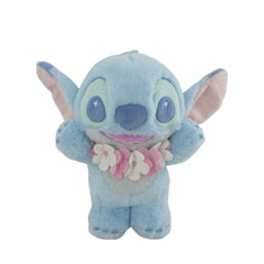 MINISO PLANETARY PASTEL COLLECTION 14IN. STANDING STITCH WITH FLOWER NECKLACE PLUSH TOY 2018498510107 IP PLUSH