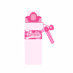 MINISO FANCY BARBIE COLLECTION PLASTIC BOTTLE WITH STRAP AND SLEEVE ( 800ML ) 2018499210105 PLASTIC WATER BOTTLE