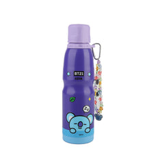 MINISO BT21 COLLECTION INSULATED WATER BOTTLE WITH PENDANT 600ML ( KOYA ) 2018516213102 PLASTIC WATER BOTTLE