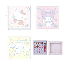 MINISO SANRIO CHARACTERS DESSERT COLLECTION NUMBERED OIL PAINTING ( 3 ASSORTED MODELS ) 2018530810103 EDUCATIONAL TOYS