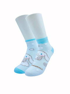 MINISO SANRIO CHARACTERS STRIPED & DOTS ANKLE SOCKS ( 2 PAIRS ) ( CINNAMOROLL ) 2019004011101 KIDS LOW-CUT SOCKS