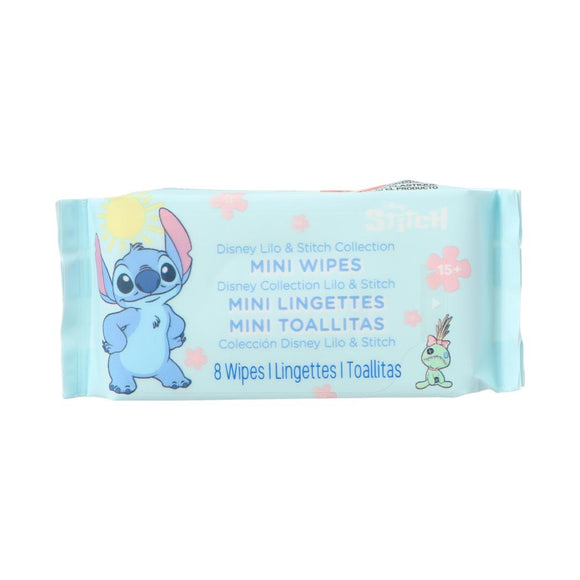 MINISO DISNEY LILO & STITCH COLLECTION MINI WIPES (8 WIPES×8 PACKS) 2019295310105 WET WIPES