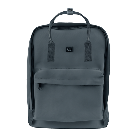 MINISO SOLID COLOR LARGE CAPACITY BACKPACK ( BLUE GRAY ) 2019473511102 BACKPACK
