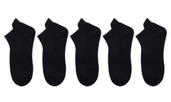 MINISO FIVE-PAIR COTTON MEN’S ANKLE SOCKS (BLACK) 2020075011105 MEN'S LOW-CUT SOCKS