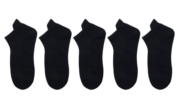 MINISO FIVE-PAIR COTTON MEN’S ANKLE SOCKS (BLACK) 2020075011105 MEN'S LOW-CUT SOCKS