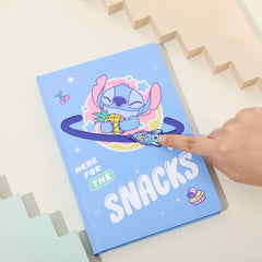 MINISO DISNEY STITCH DINNER PARTY COLLECTION FLYING TRACK HARDCOVER BOOK (80 SHEETS) 2020320710104 HARDCOVER MEMO BOOK