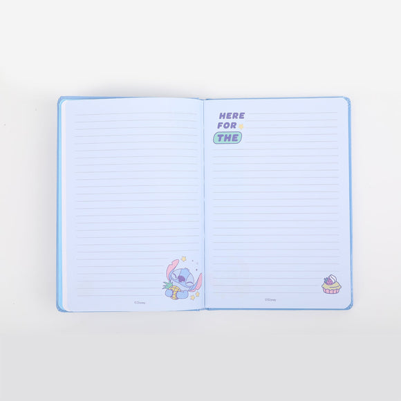 MINISO DISNEY STITCH DINNER PARTY COLLECTION FLYING TRACK HARDCOVER BOOK (80 SHEETS) 2020320710104 HARDCOVER MEMO BOOK