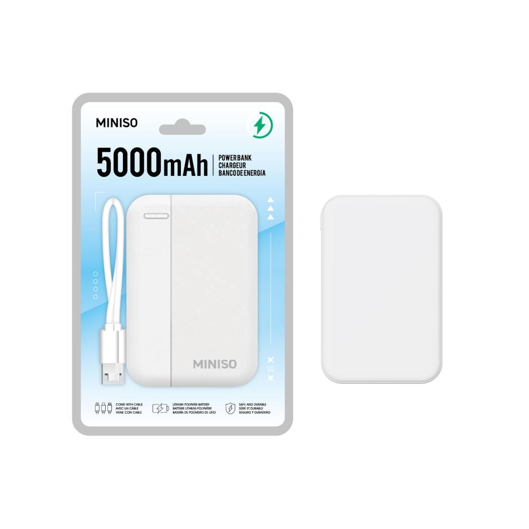 MINISO 5000MAH POWER BANK MODEL: M23(WHITE) 2020769510105 POWER BANK