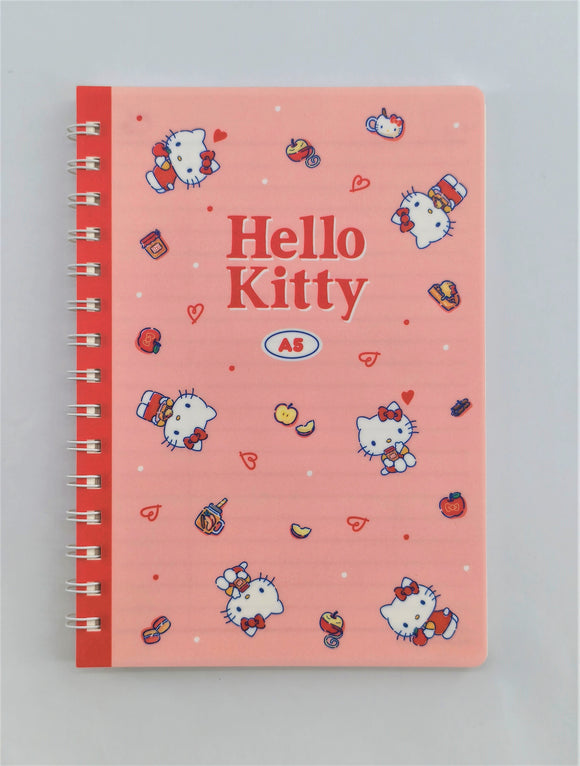 MINISO HELLO KITTY RETRO COLLECTION A5 PP WIRE-BOUND BOOK (80 SHEETS) 2020901810100 WIREBOUND BOOK