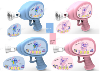 MINISO DISNEY STITCH DINNER PARTY COLLECTION INERTIA BUBBLE GUN (A) (2 ASSORTED MODELS) 2020908210101 BUBBLE TOYS