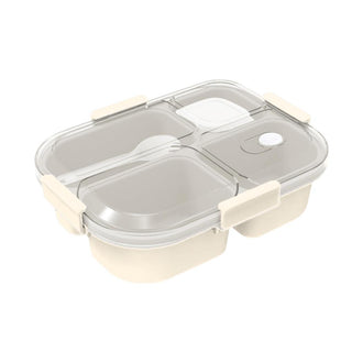MINISO GRACEFUL SERIES 4 COMPARTMENTS LUNCH BOX 1150ML(BEIGE) 2021468910104 BENTO BOX