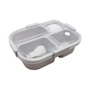 MINISO GRACEFUL SERIES 4 COMPARTMENTS LUNCH BOX 1150ML(GRAY) 2021468911101 BENTO BOX-1