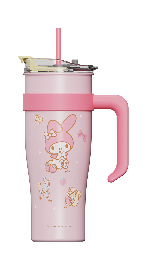 MINISO MY MELODY LARGE CAPACITY STEEL BOTTLE WITH STRAW 1600ML 2021799110105 STEEL CUP
