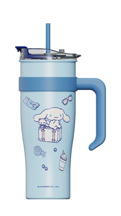 MINISO CINNAMOROLL LARGE CAPACITY STEEL BOTTLE WITH STRAW 1600ML 2021799910101 STEEL CUP