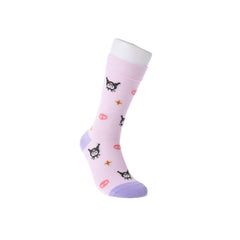 MINISO KUROMI ALL OVER PRINT CREW SOCKS 2021878210108 IP SOCKS