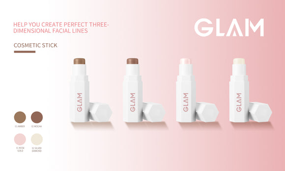 MINISO GLAM HIGHLIGHTER ( 01 ROSE GOLD ) 2012400010105 HIGHLIGHT/SHADING POWDER