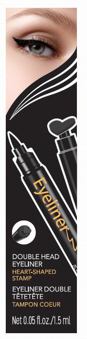MINISO DOUBLE HEAD EYELINER (HEART-SHAPED STAMP) 2012654910107 EYELINER