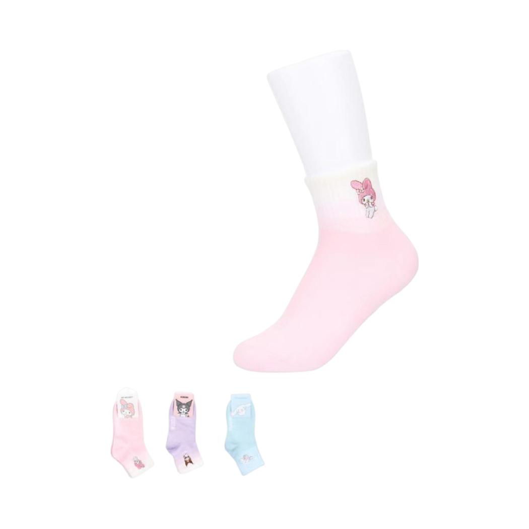 MINISO HELLO KITTY AND FRIENDS GRADIENT COLOR SOCKS 2022718510105 IP S ...