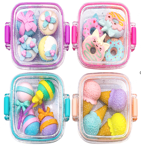 MINISO BOXED ERASER COLLECTION DESSERT PARTY ERASER ( 4 ASSORTED MODELS ) 2023159710109 STATIONERY