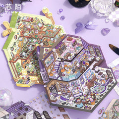 MINISO MAGICAL WORLD LARGE SIZE FUN SETTINGS STICKER (2 ASSORTED MODELS) 2023782310103 DIY