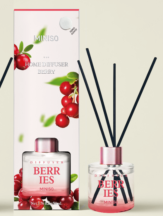MINISO FLORAL SERIES REED DIFFUSER(BERRIES,45ML) 2023855410105 SCENT DIFFUSER