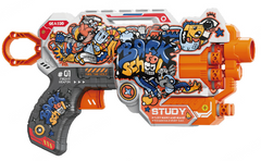 MINISO GRAFFITI SOFT BULLET GUN (12 BULLETS, 6 SHOTS)(A) 2024022010104 PLASTIC TOYS