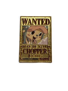 MINISO ONE PIECE COLLECTION WANTED POSTER METAL BADGE FRIDGE MAGNET (CHOPPER) 2024040812100 FASHOINABLE KEYCHAINS