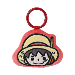 MINISO ONE PIECE COLLECTION BIG-HEAD CUTE PLUSH PENDANT (LUFFY) 2024057610102 PLUSH KEYCHAINS