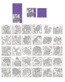 MINISO WILD ANIMALS COLLECTION 227X227MM GLUE-BOUND COLORING BOOK (30 SHEETS) 2024067510102 HARDCOVER MEMO BOOK-2