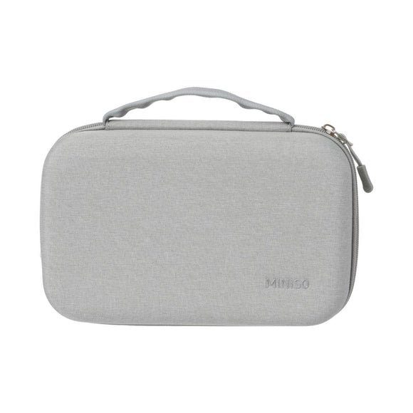 MINISO UNISEX HARD CASE STORAGE HANDBAG(GRAY) 2024228010106 HANDBAG