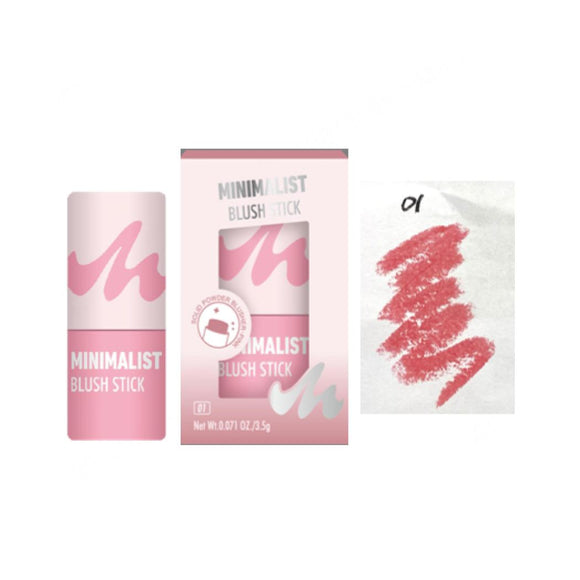 MINISO MINIMALIST SILKY FACE BLUSH STICK(01) 2024441813102 BLUSHER