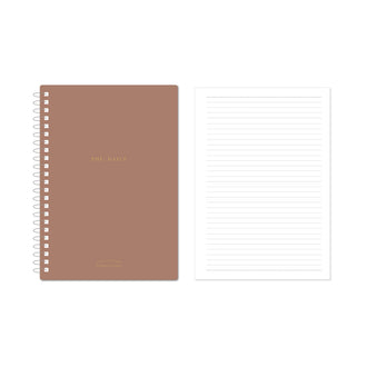 MINISO MINIMALISM RETRO COLLECTION A4 PP WIRE-BOUND BOOK 90 SHEETS (MOCHA BROWN) 2025082110100 WIREBOUND BOOK